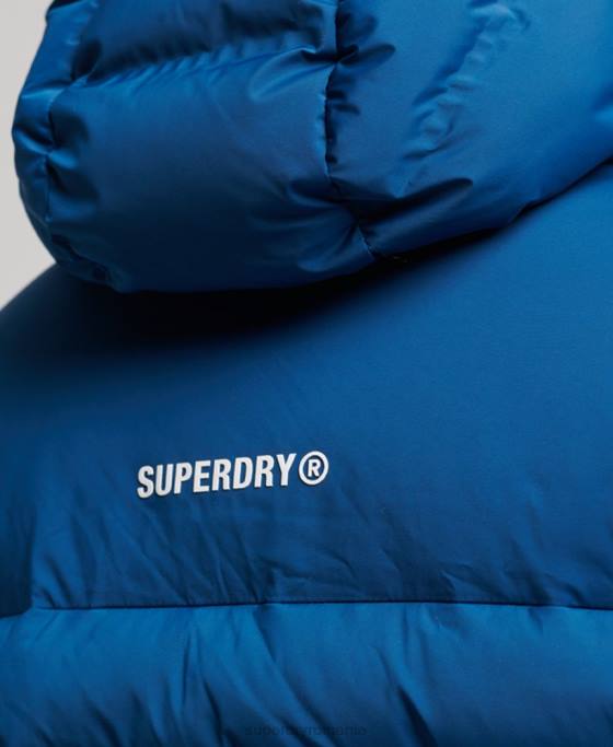 Superdry jachetă căptușită termoetanșată îmbrăcăminte albastru bărbați JX0Z1074