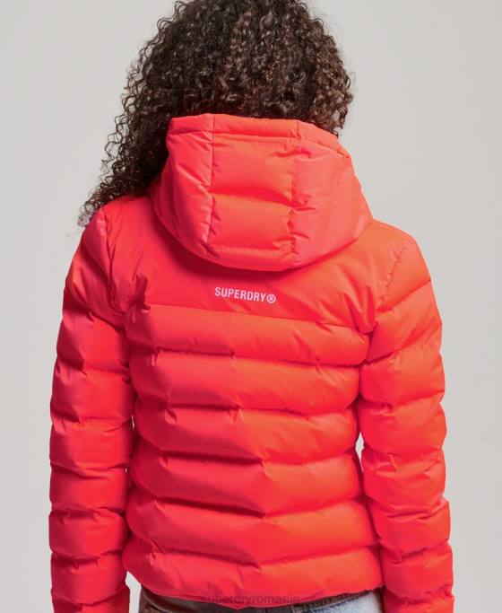 Superdry jachetă căptușită termoetanșată îmbrăcăminte coral femei JX0Z3711