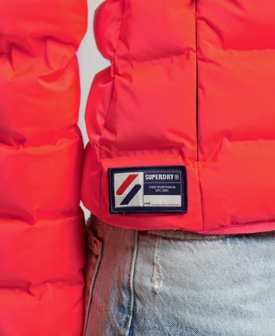 Superdry jachetă căptușită termoetanșată îmbrăcăminte coral femei JX0Z3711
