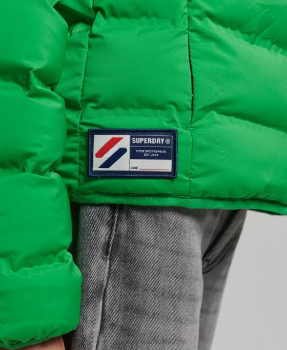 Superdry jachetă căptușită termoetanșată îmbrăcăminte verde femei JX0Z5626