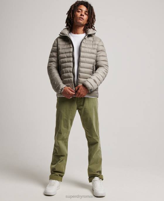 Superdry jachetă căptușită ușoară îmbrăcăminte gri inchis bărbați JX0Z949