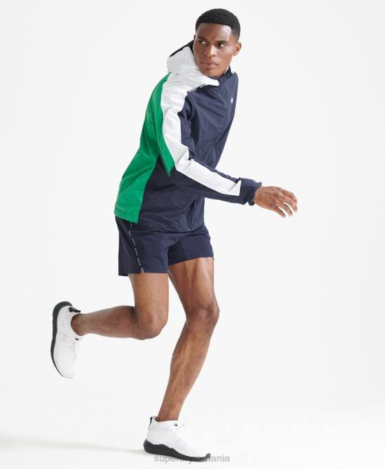 Superdry jachetă de alergare îmbrăcăminte marina bărbați JX0Z5400