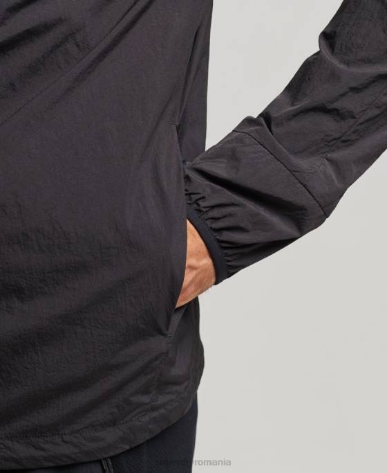 Superdry jachetă de alergare îmbrăcăminte negru bărbați JX0Z4544