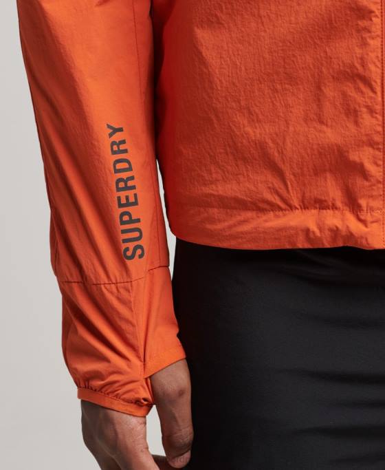 Superdry jachetă de alergare îmbrăcăminte portocale bărbați JX0Z4545