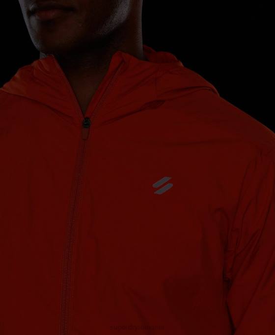 Superdry jachetă de alergare îmbrăcăminte portocale bărbați JX0Z4545