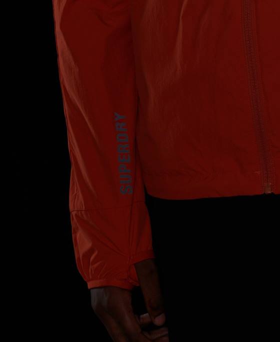 Superdry jachetă de alergare îmbrăcăminte portocale bărbați JX0Z4545