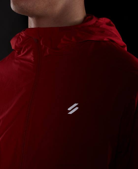 Superdry jachetă de alergare îmbrăcăminte roșu bărbați JX0Z4630