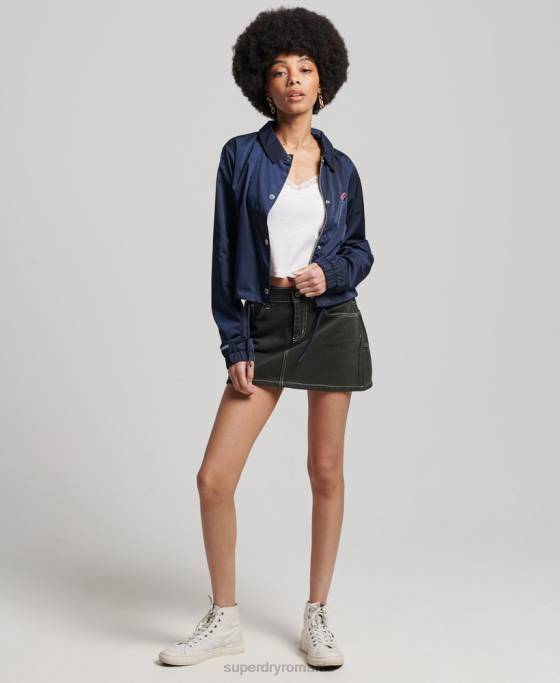 Superdry jachetă de antrenor esențială îmbrăcăminte marina femei JX0Z5425