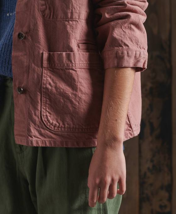 Superdry jachetă de artist uscată ediție limitată îmbrăcăminte roz femei JX0Z5678