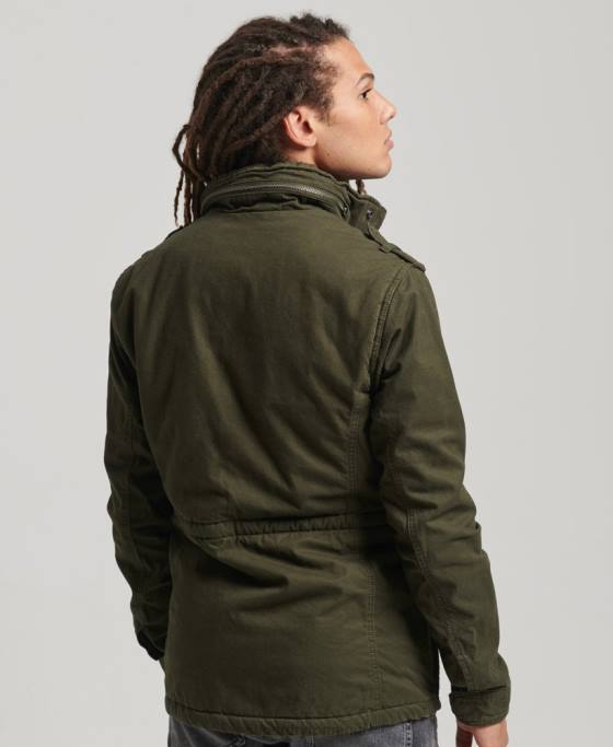 Superdry jachetă de câmp pentru vreme grea începător îmbrăcăminte verde bărbați JX0Z1137