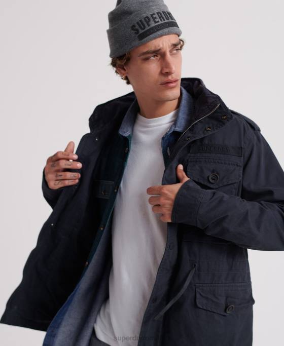 Superdry jachetă de câmp pentru începători îmbrăcăminte marina bărbați JX0Z4719