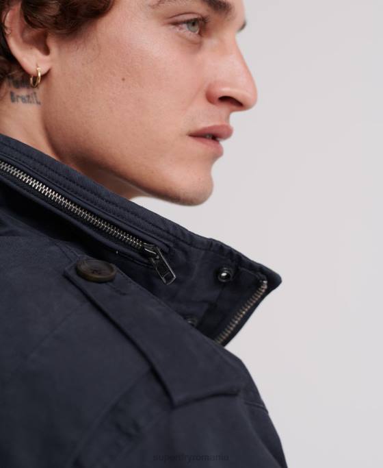 Superdry jachetă de câmp pentru începători îmbrăcăminte marina bărbați JX0Z4719