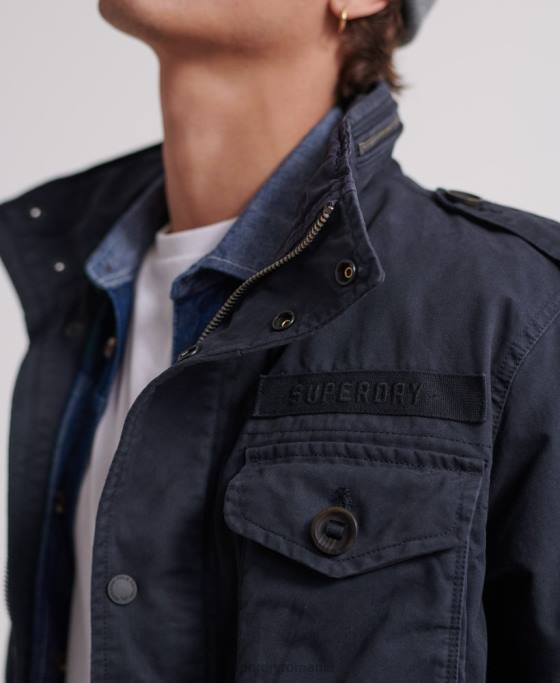 Superdry jachetă de câmp pentru începători îmbrăcăminte marina bărbați JX0Z4719