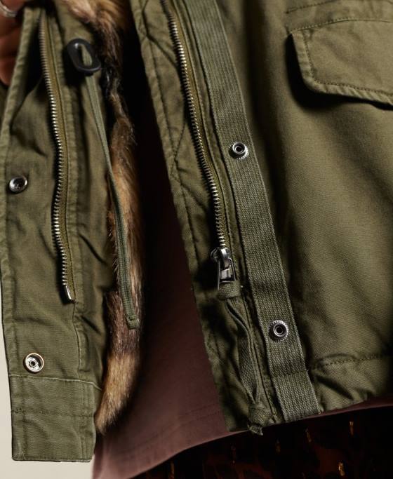 Superdry jachetă de câmp premium m65 îmbrăcăminte verde femei JX0Z5595