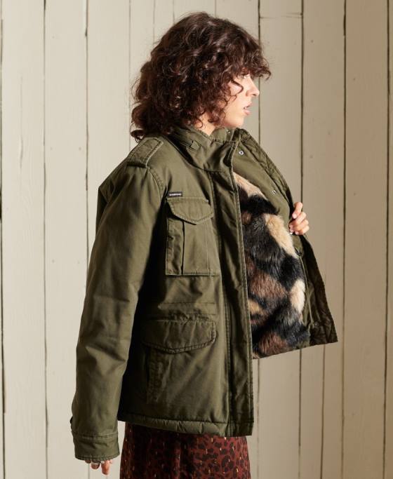 Superdry jachetă de câmp premium m65 îmbrăcăminte verde femei JX0Z5595