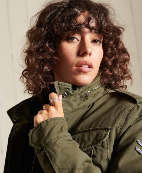 Superdry jachetă de câmp premium m65 îmbrăcăminte verde femei JX0Z5595