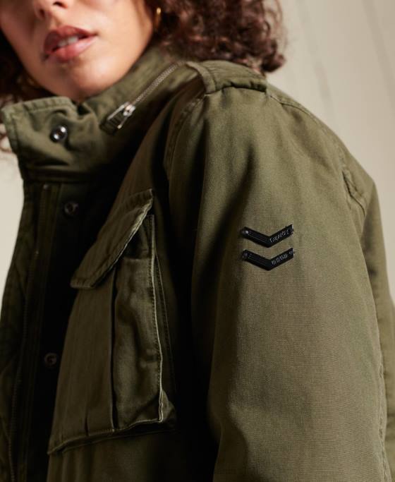 Superdry jachetă de câmp premium m65 îmbrăcăminte verde femei JX0Z5595