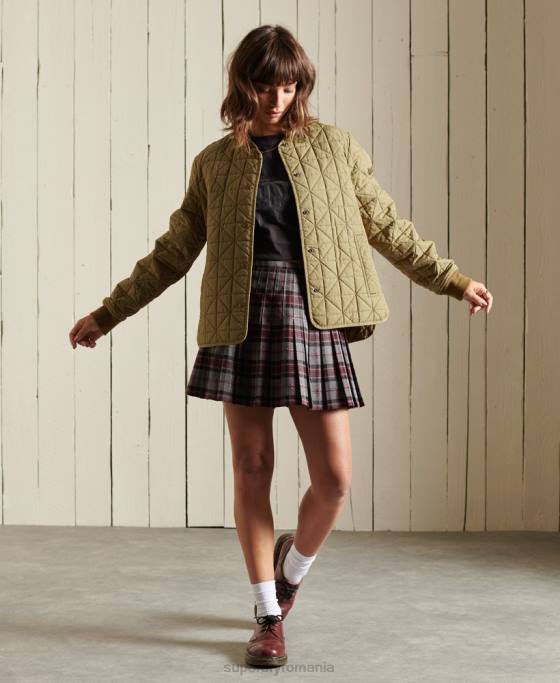 Superdry jachetă de căptușeală îmbrăcăminte bronzat femei JX0Z5732