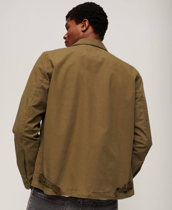 Superdry jachetă de epocă îmbrăcăminte kaki bărbați JX0Z26