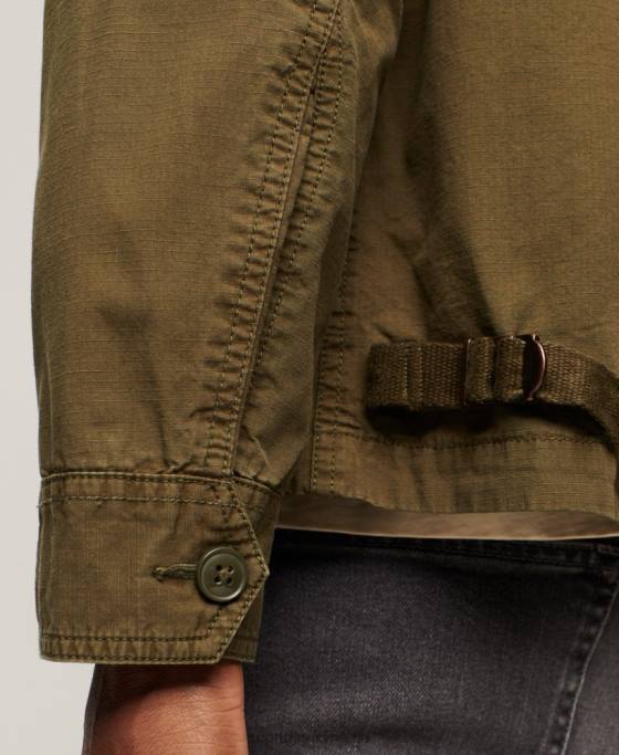 Superdry jachetă de epocă îmbrăcăminte kaki bărbați JX0Z26