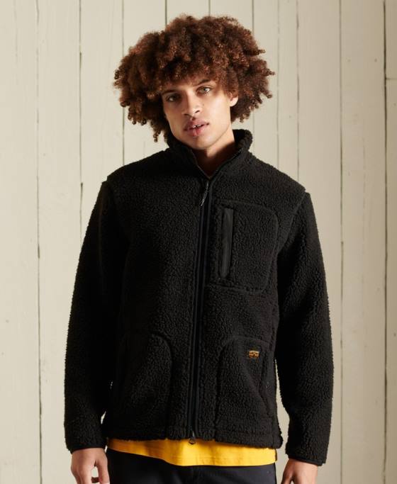 Superdry jachetă de lucru sherpa îmbrăcăminte maro bărbați JX0Z4710