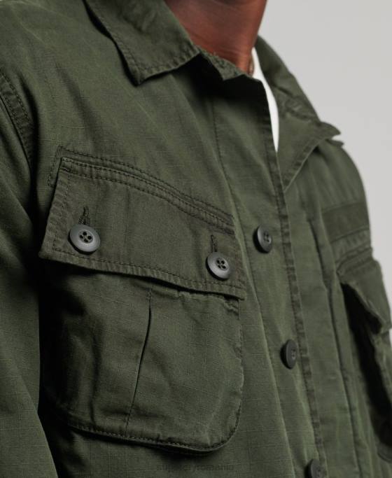 Superdry jachetă de luptă tropicală îmbrăcăminte verde bărbați JX0Z4701