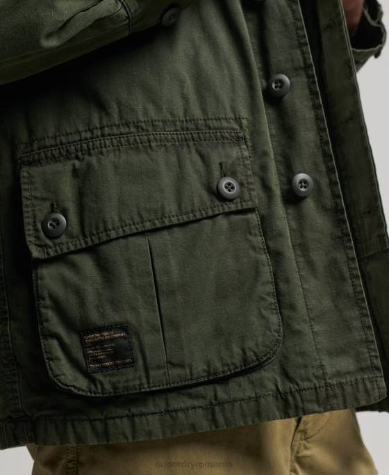 Superdry jachetă de luptă tropicală îmbrăcăminte verde bărbați JX0Z4701