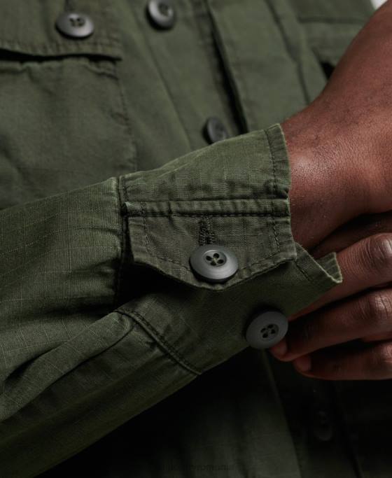 Superdry jachetă de luptă tropicală îmbrăcăminte verde bărbați JX0Z4701