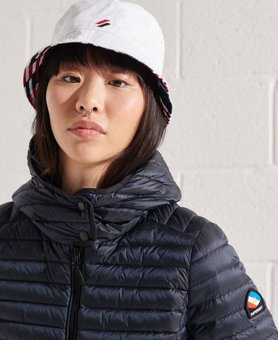 Superdry jachetă de puf de bază îmbrăcăminte marina femei JX0Z5719