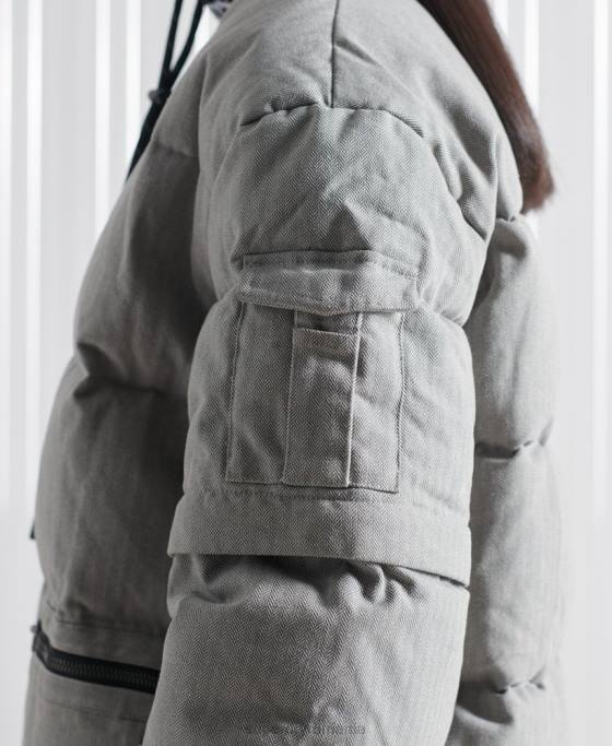 Superdry jachetă de puf sdx 2 în 1 ediție limitată îmbrăcăminte gri inchis bărbați JX0Z1179