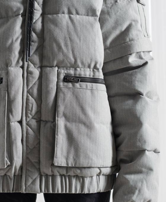 Superdry jachetă de puf sdx 2 în 1 ediție limitată îmbrăcăminte gri inchis bărbați JX0Z1179