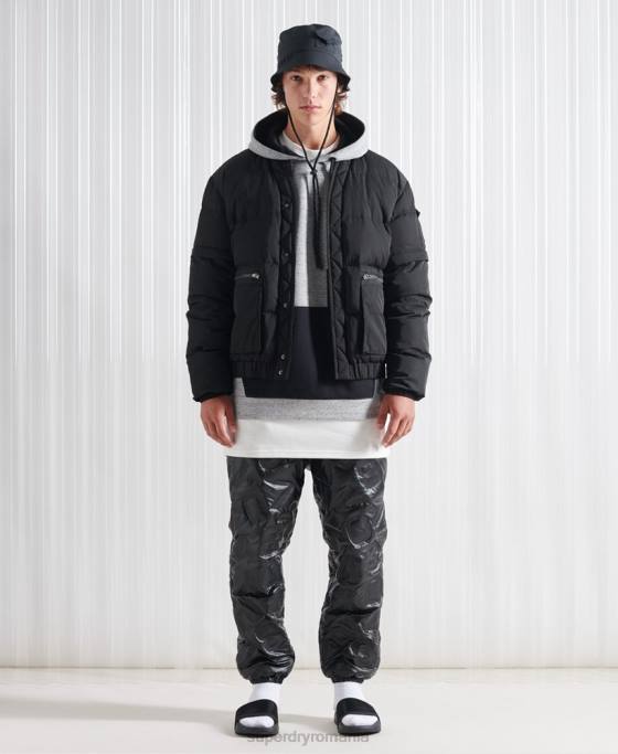 Superdry jachetă de puf sdx 2 în 1 ediție limitată îmbrăcăminte negru bărbați JX0Z4670