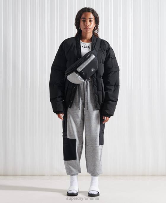 Superdry jachetă de puf sdx 2 în 1 ediție limitată îmbrăcăminte negru bărbați JX0Z4670