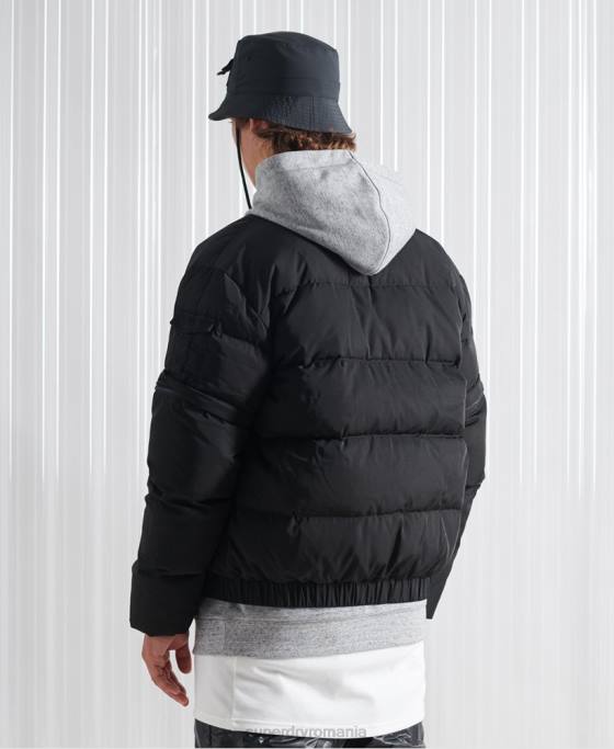 Superdry jachetă de puf sdx 2 în 1 ediție limitată îmbrăcăminte negru bărbați JX0Z4670