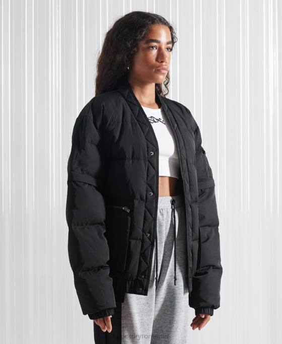 Superdry jachetă de puf sdx 2 în 1 ediție limitată îmbrăcăminte negru bărbați JX0Z4670
