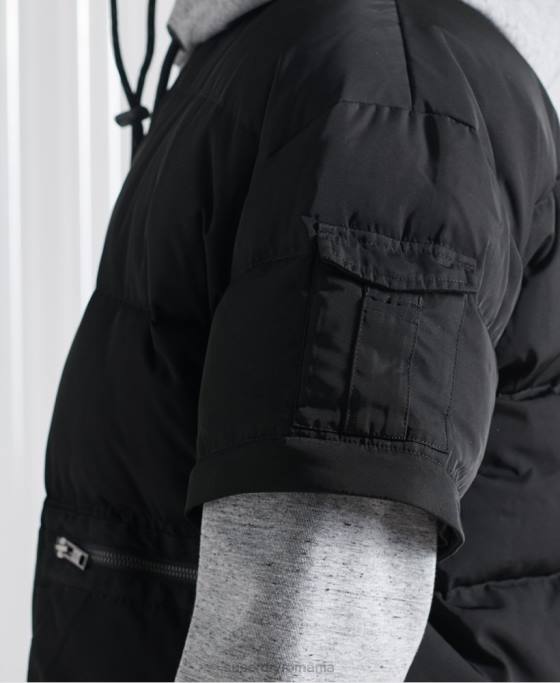 Superdry jachetă de puf sdx 2 în 1 ediție limitată îmbrăcăminte negru bărbați JX0Z4670