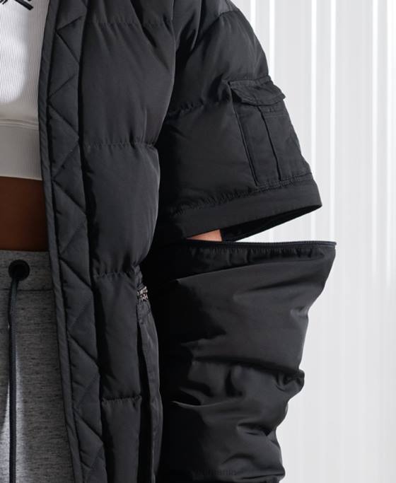 Superdry jachetă de puf sdx 2 în 1 ediție limitată îmbrăcăminte negru bărbați JX0Z4670