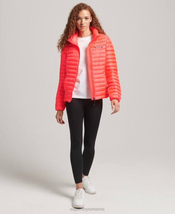 Superdry jachetă de puf tech core îmbrăcăminte coral femei JX0Z3714