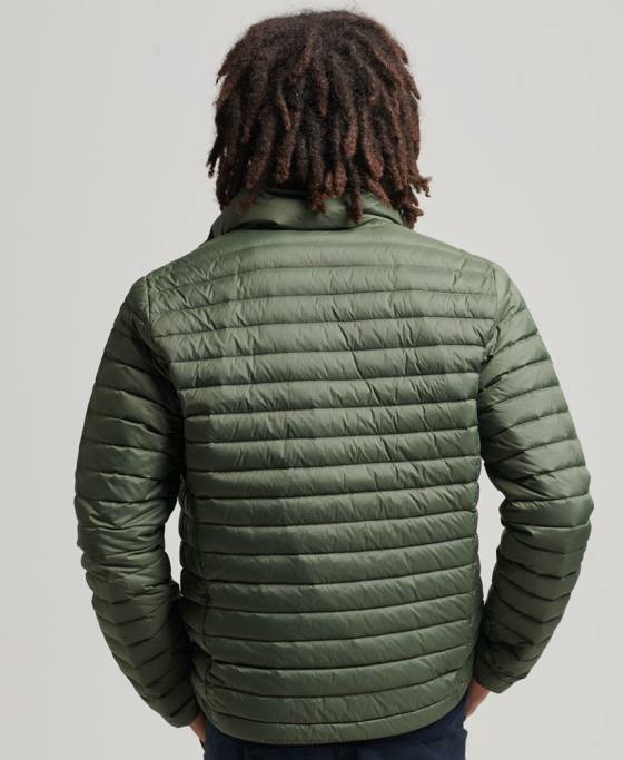 Superdry jachetă de puf tech core îmbrăcăminte kaki bărbați JX0Z4504