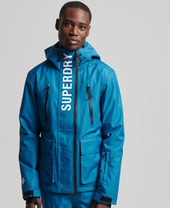 Superdry jachetă de salvare de schi îmbrăcăminte albastru bărbați JX0Z1375