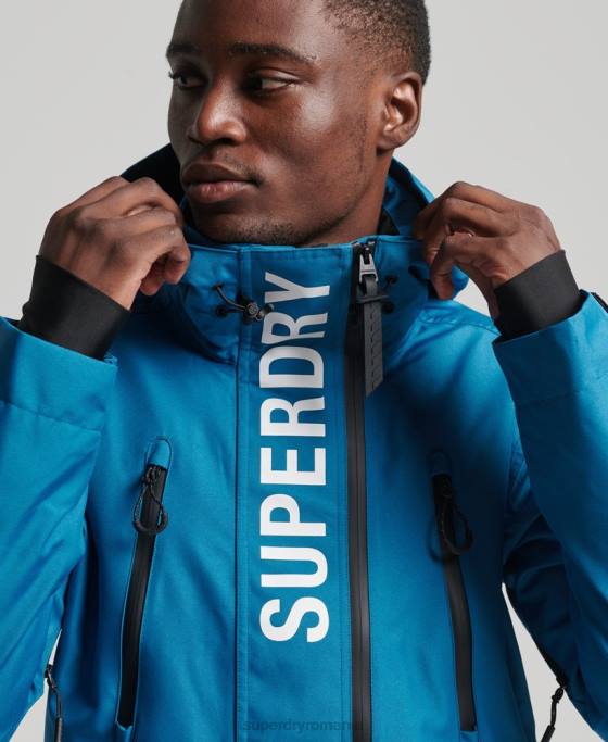 Superdry jachetă de salvare de schi îmbrăcăminte albastru bărbați JX0Z1375