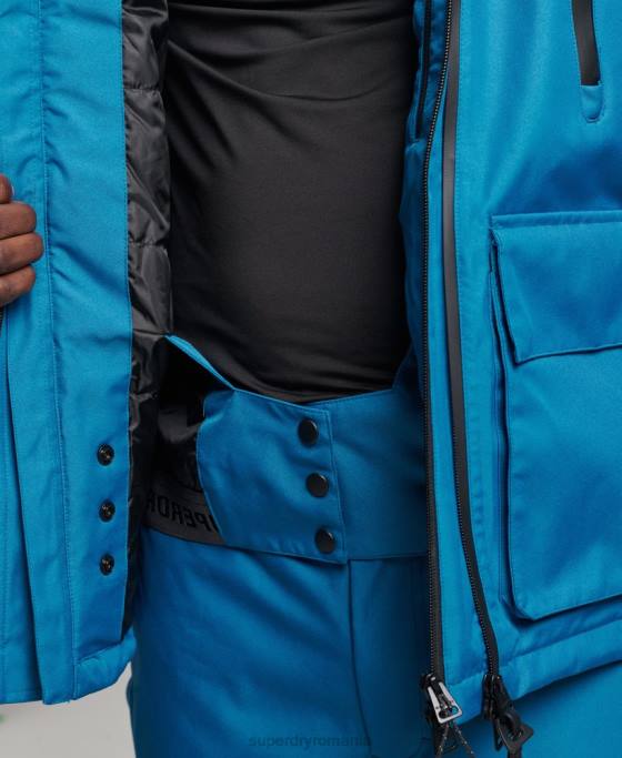 Superdry jachetă de salvare de schi îmbrăcăminte albastru bărbați JX0Z1375