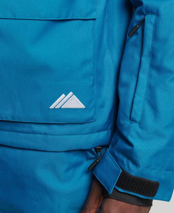 Superdry jachetă de salvare de schi îmbrăcăminte albastru bărbați JX0Z1375