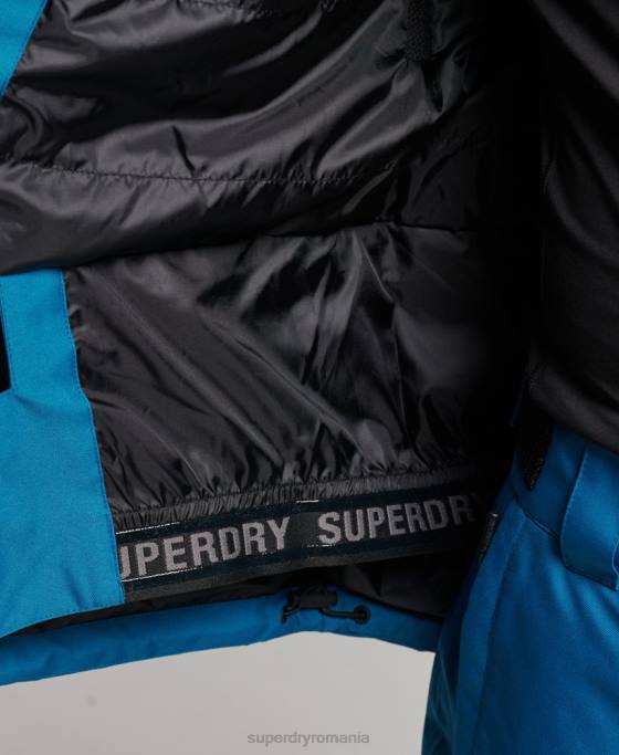 Superdry jachetă de salvare de schi îmbrăcăminte albastru bărbați JX0Z1375