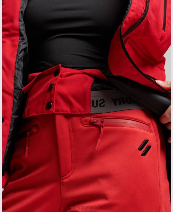 Superdry jachetă de salvare de schi îmbrăcăminte roșu femei JX0Z6530