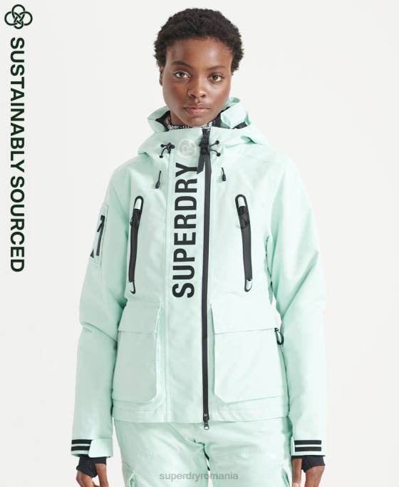 Superdry jachetă de salvare supremă îmbrăcăminte albastru deschis femei JX0Z5459