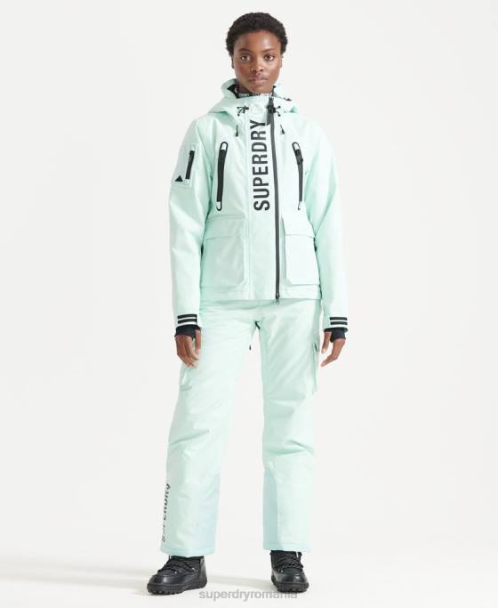 Superdry jachetă de salvare supremă îmbrăcăminte albastru deschis femei JX0Z5459