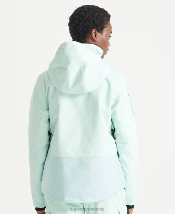Superdry jachetă de salvare supremă îmbrăcăminte albastru deschis femei JX0Z5459