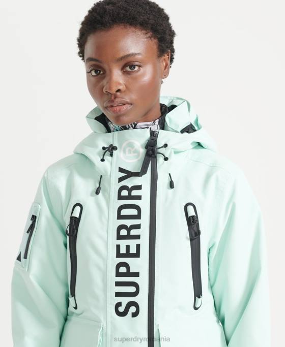 Superdry jachetă de salvare supremă îmbrăcăminte albastru deschis femei JX0Z5459