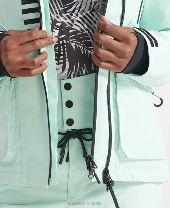 Superdry jachetă de salvare supremă îmbrăcăminte albastru deschis femei JX0Z5459